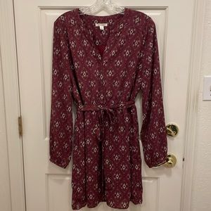 Francesca’s Miami print georgette dress size L